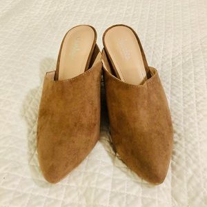 Brand new Charles David brown suede mules size 7.5
